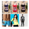 etiqueta de transferencia de calor de impresión offset para traje de baño 