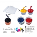 Proveedor a precio de fábrica, lámina de película PET transparente pelable en frío/caliente para impresión de camisetas, transferencia térmica 