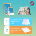 Película de inyección de tinta impermeable PET transparente al por mayor de la fábrica QINGYI para serigrafía positiva 