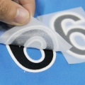 Logotipo personalizado para planchar sobre letras suaves, impresión de etiquetas adhesivas de transferencia térmica 3D flocadas para manualidades DIY, camisetas, ropa y bolsas 